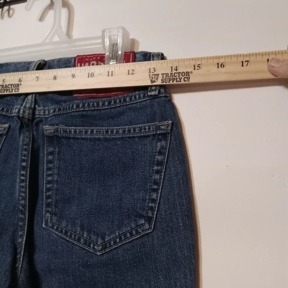 Y2K Hard Tail Jeans USA Mid Rise Mid Blue Women 26 Original Straight